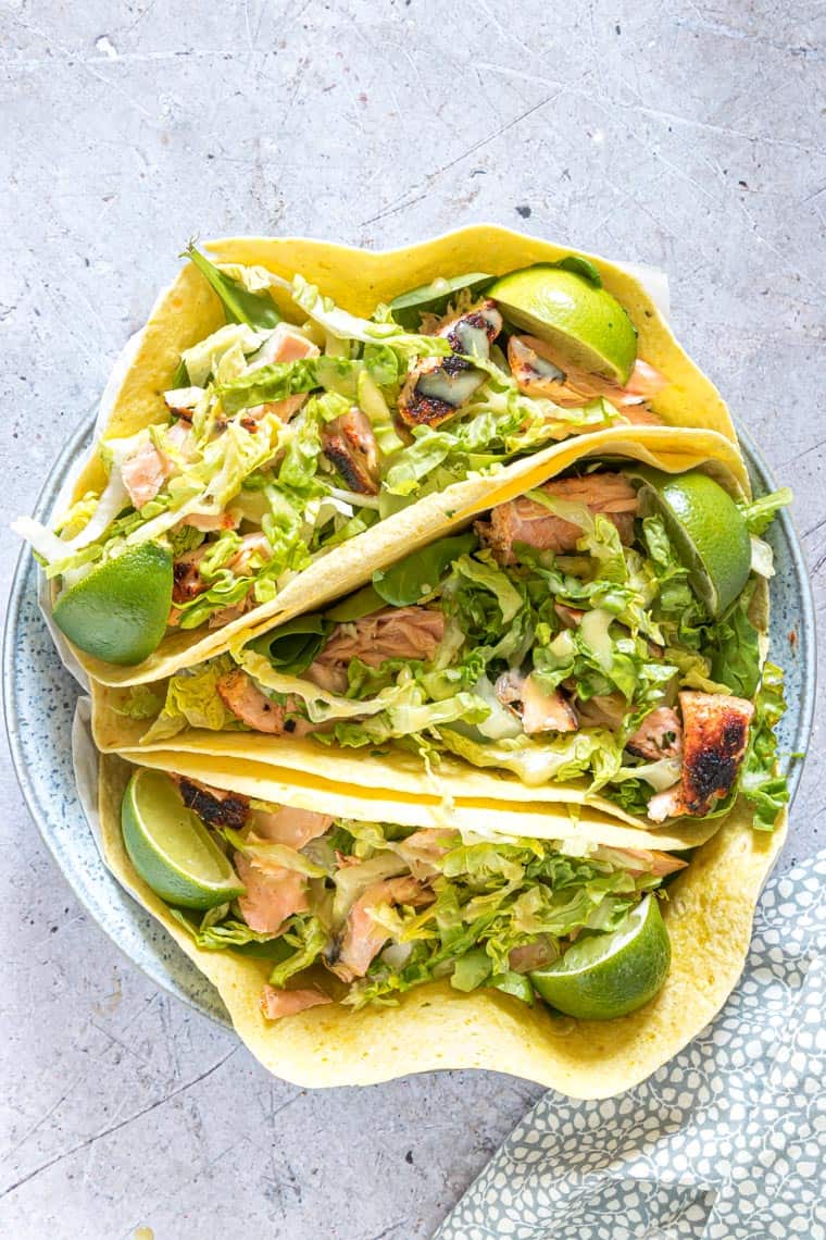 15 Minutes Air Fryer Salmon Tacos IRELOOP